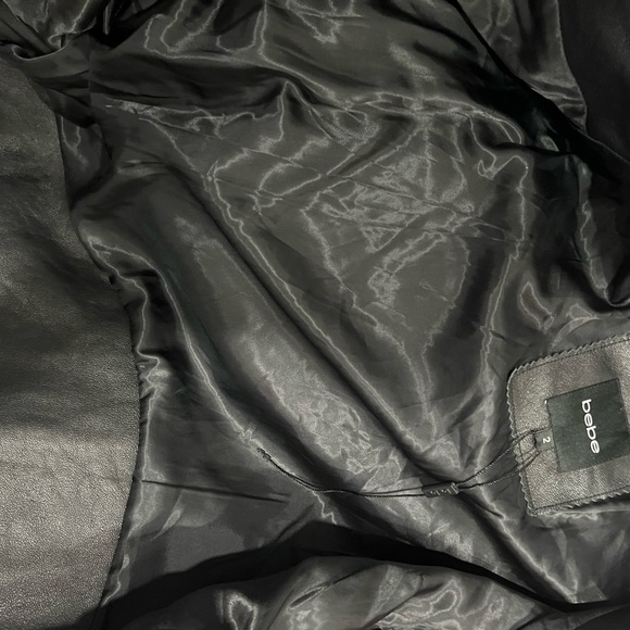 Bebe black bovine Leather Biker Jacket ((please read the description)) - Picture 15 of 16